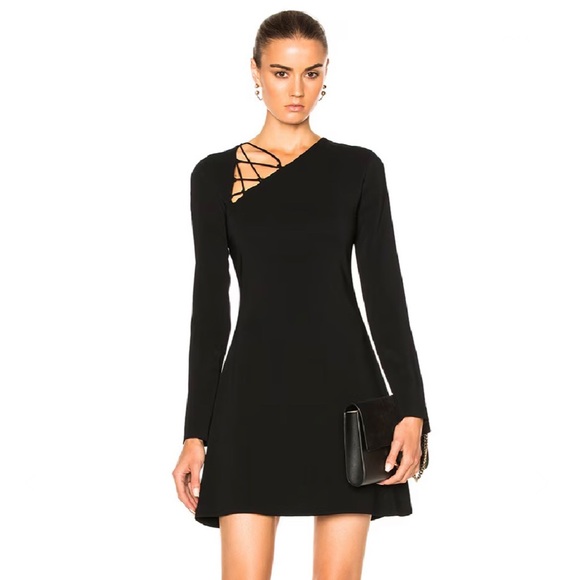 NEW CUSHNIE ET OCHS REVOLVE BLACK MINI DRESS - Picture 1 of 9